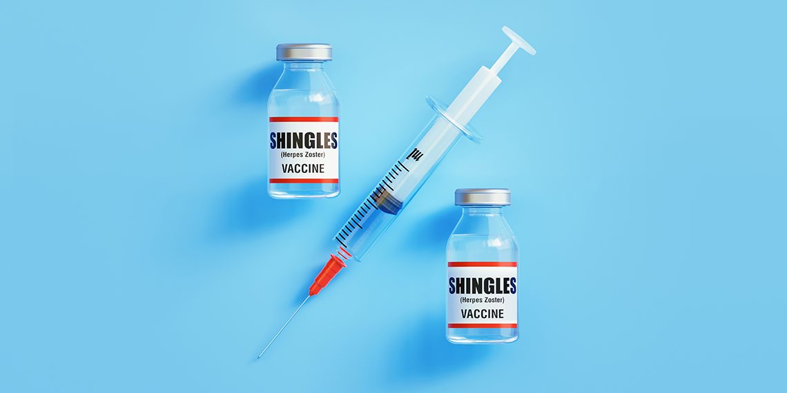 Shingles Vaccine and Syringe Forming Percentage Sign on Blue Background
<span class="bsf-rt-reading-time"><span class="bsf-rt-display-label" prefix="დრო:"></span> <span class="bsf-rt-display-time" reading_time="3"></span> <span class="bsf-rt-display-postfix" postfix="წთ."></span></span><!-- .bsf-rt-reading-time -->